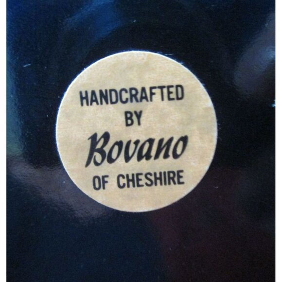 Bovano Red Rose Enamel on Copper 8" Plate Signed Terri - Vtg 1960s Home Decor - Picture 6 of 6